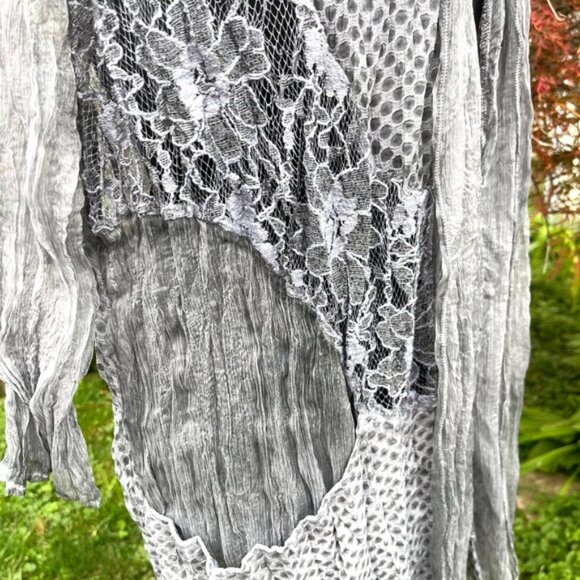 Chico’s Traveler’s Collection Relaxed Fit Boho Crinkled Jacket Size Medium - Picture 9 of 12